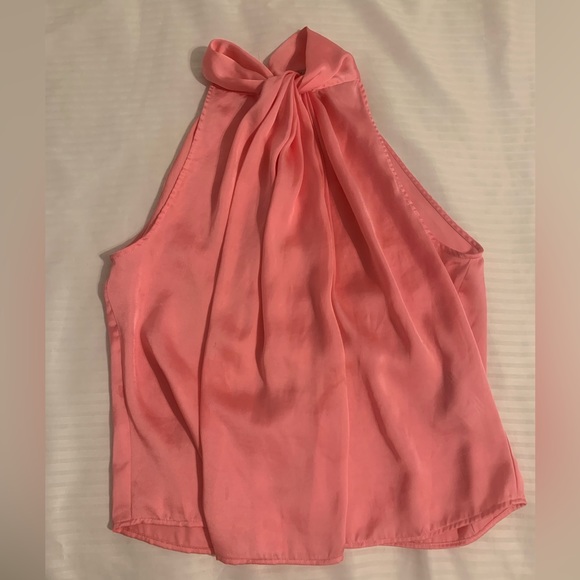 Satin pink Zara halter top - Picture 2 of 3